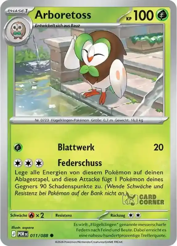 Optimale Ordnung Kartenliste - Arboretoss 011/088