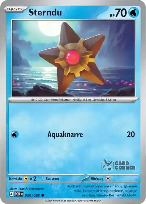 Optimale Ordnung Kartenliste - Sterndu 020/088