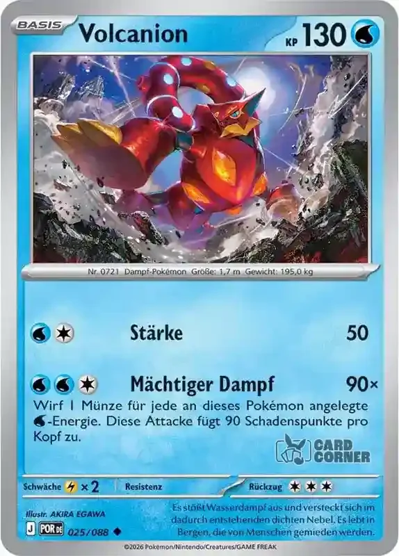 Optimale Ordnung Kartenliste - Volcanion 025/088