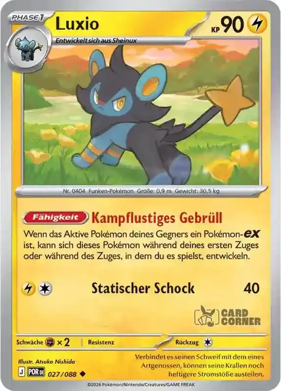 Optimale Ordnung Kartenliste - Luxio 027/088