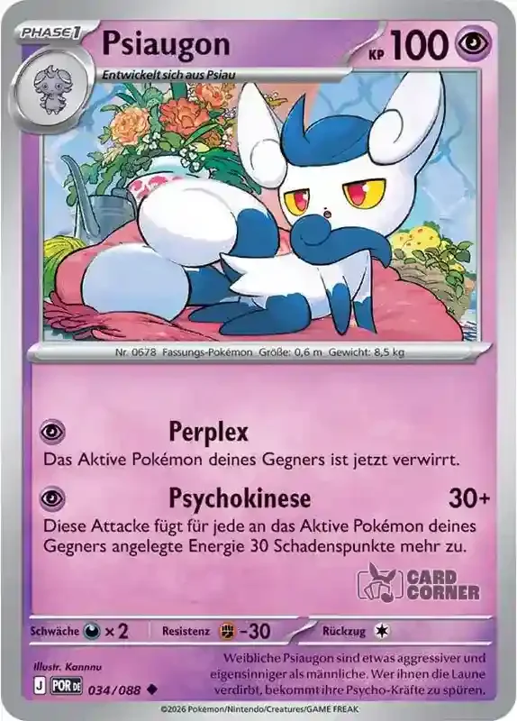 Optimale Ordnung Kartenliste - Psiaugon 034/088