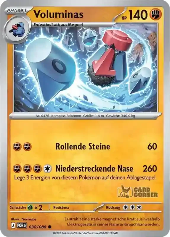 Optimale Ordnung Kartenliste - Voluminas 038/088