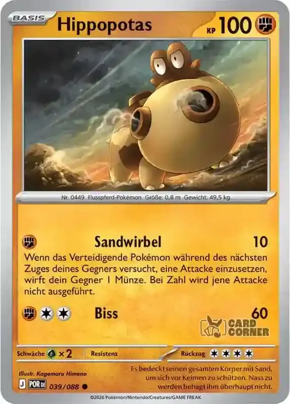 Optimale Ordnung Kartenliste - Hippopotas 039/088