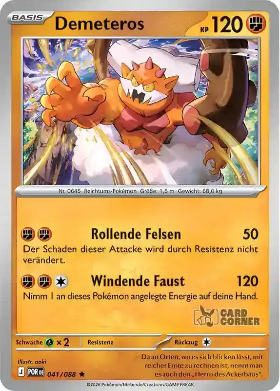 Optimale Ordnung Kartenliste - Demeteros 041/088