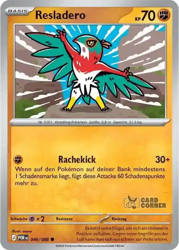 Optimale Ordnung Kartenliste - Resladero 046/088