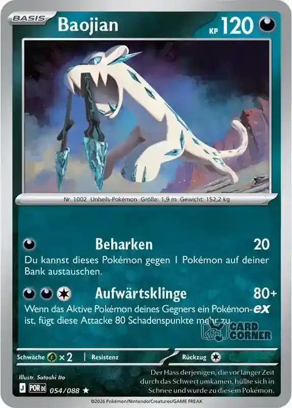 Optimale Ordnung Kartenliste - Chien-Pao 054/088