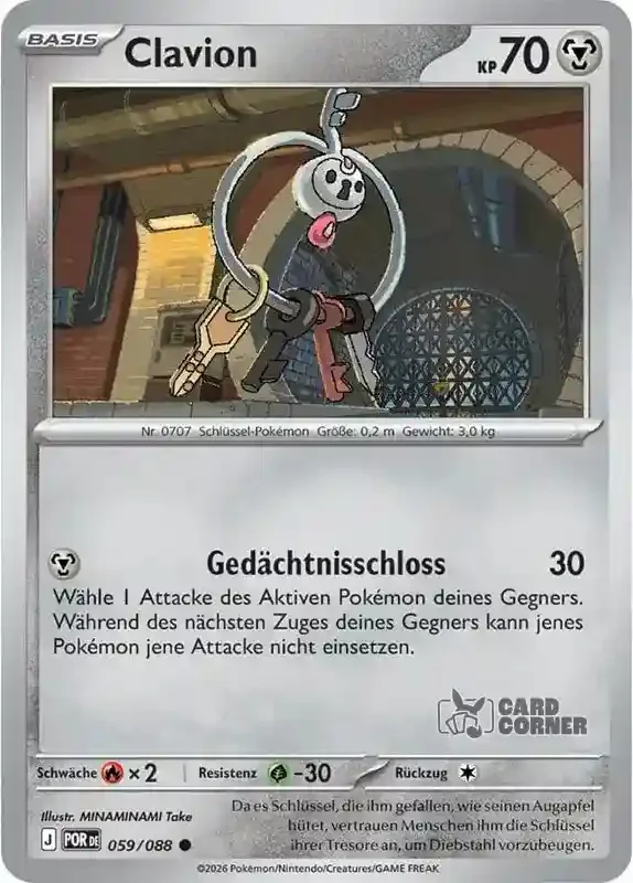 Optimale Ordnung Kartenliste - Clavion 059/088