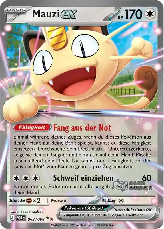 Optimale Ordnung Kartenliste - Mauzi-ex 062/088