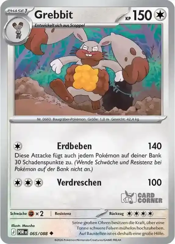 Optimale Ordnung Kartenliste - Grebbit 065/088