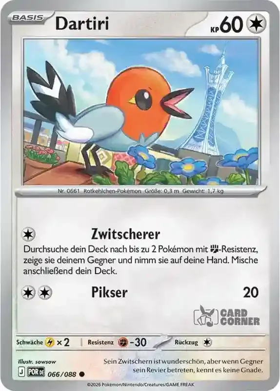 Optimale Ordnung Kartenliste - Dartiri 066/088