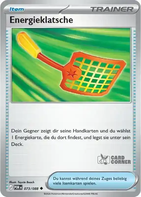 Optimale Ordnung Kartenliste - Energieklatsche 073/088