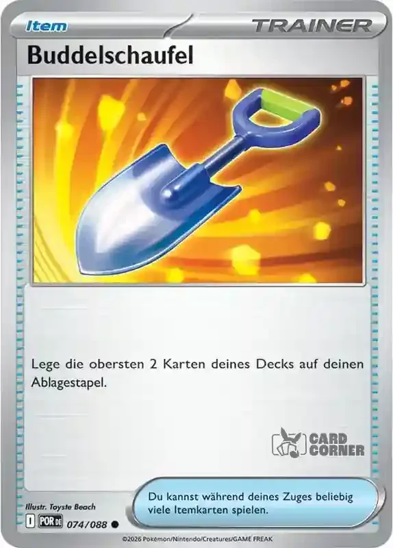 Optimale Ordnung Kartenliste - Grabende Schaufel 074/088