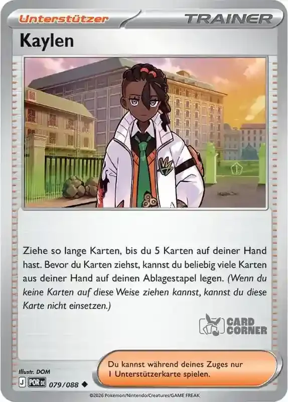 Optimale Ordnung Kartenliste - Kaylen 079/088