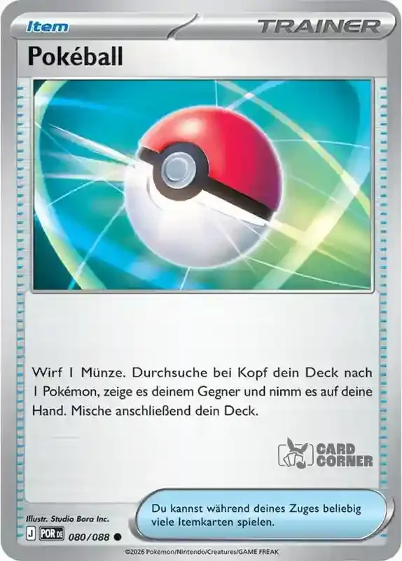 Optimale Ordnung Kartenliste - Pokéball 080/088