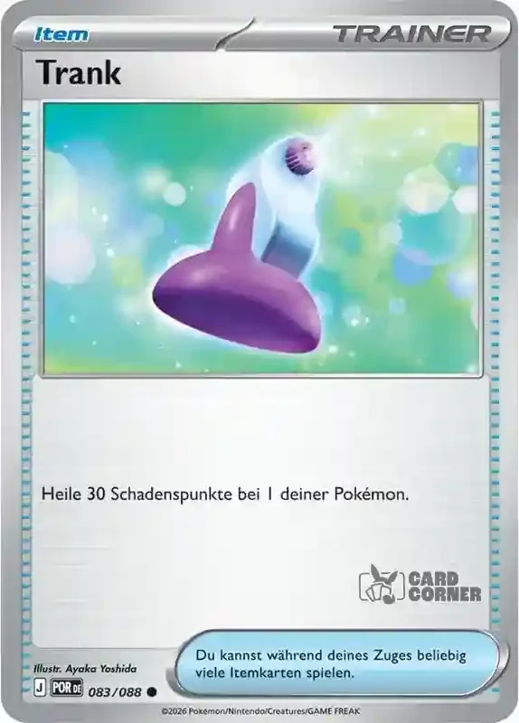 Optimale Ordnung Kartenliste - Trank 083/088