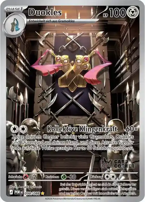 Optimale Ordnung Kartenliste - Duokles 098/088