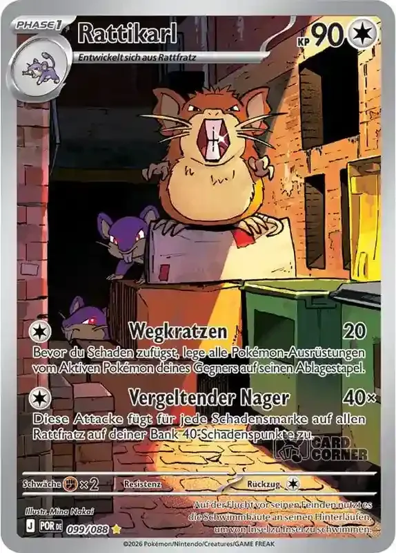 Optimale Ordnung Kartenliste - Rattikarl 099/088