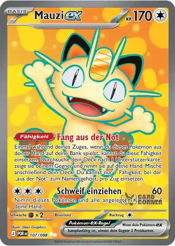 Optimale Ordnung Kartenliste - Mauzi-ex 107/088