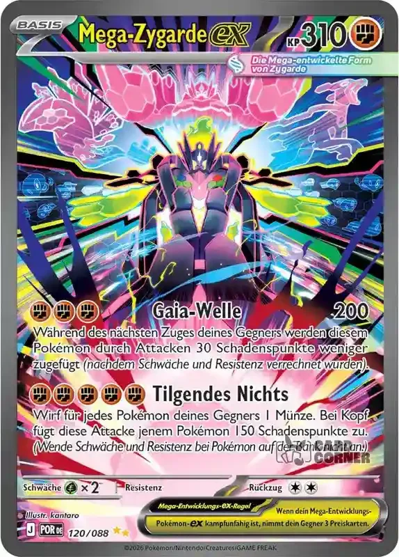 Optimale Ordnung Kartenliste - Mega-Zygarde-ex 120/088