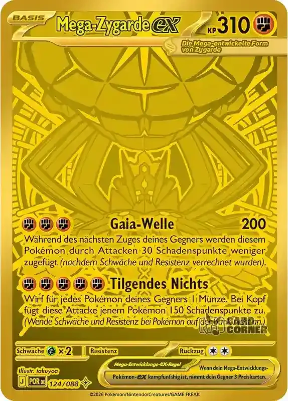 Optimale Ordnung Kartenliste - Mega-Zygarde-ex 124/088
