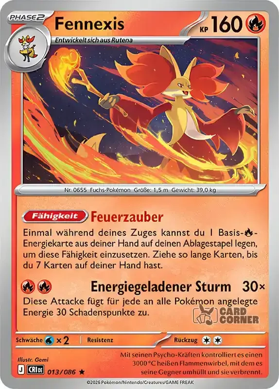 Wachsendes Chaos Kartenliste - Fennexis 013/086