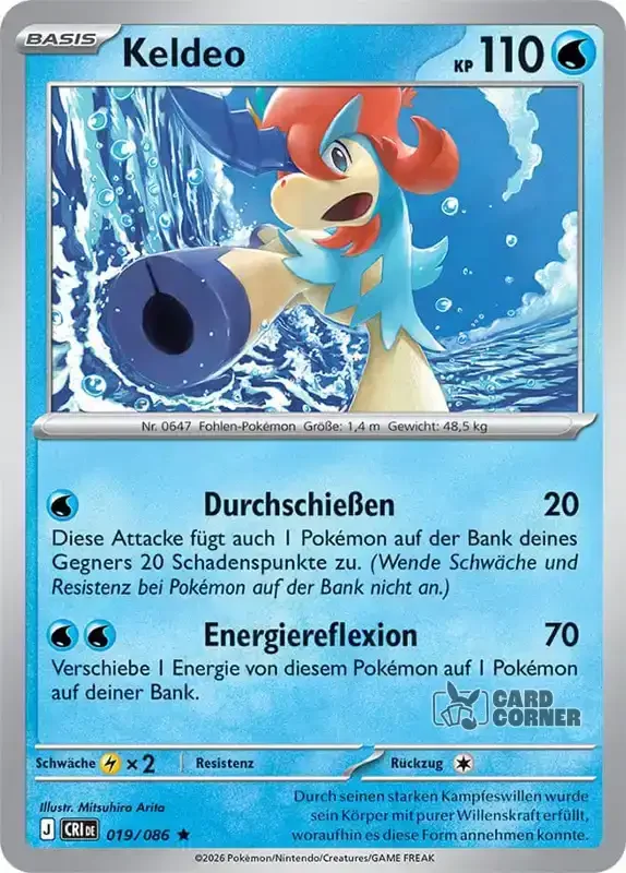 Wachsendes Chaos Kartenliste - Keldeo 019/086