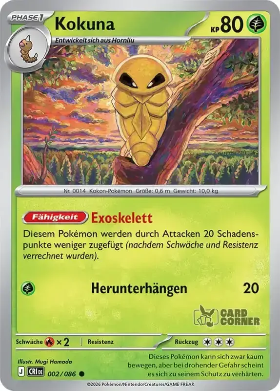 Wachsendes Chaos Kartenliste - Kokuna 002/086