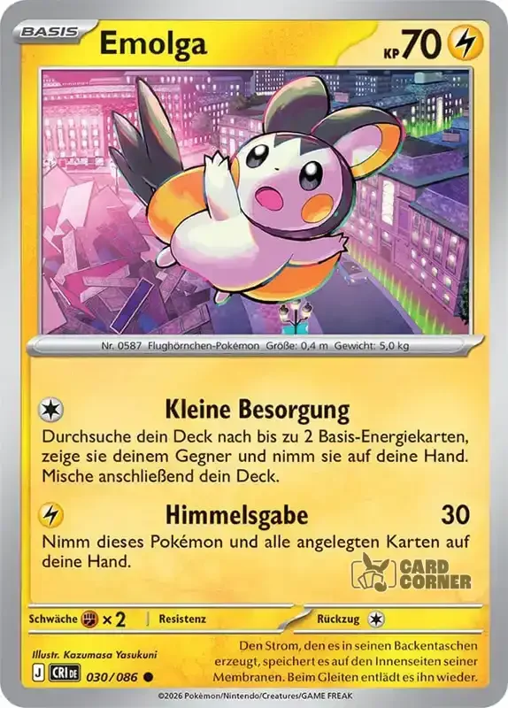 Wachsendes Chaos Kartenliste - Emolga 030/086