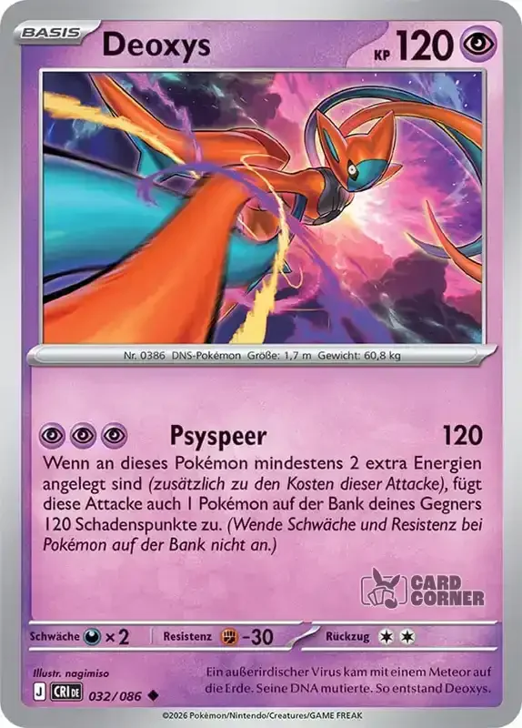 Wachsendes Chaos Kartenliste - Deoxys 032/086