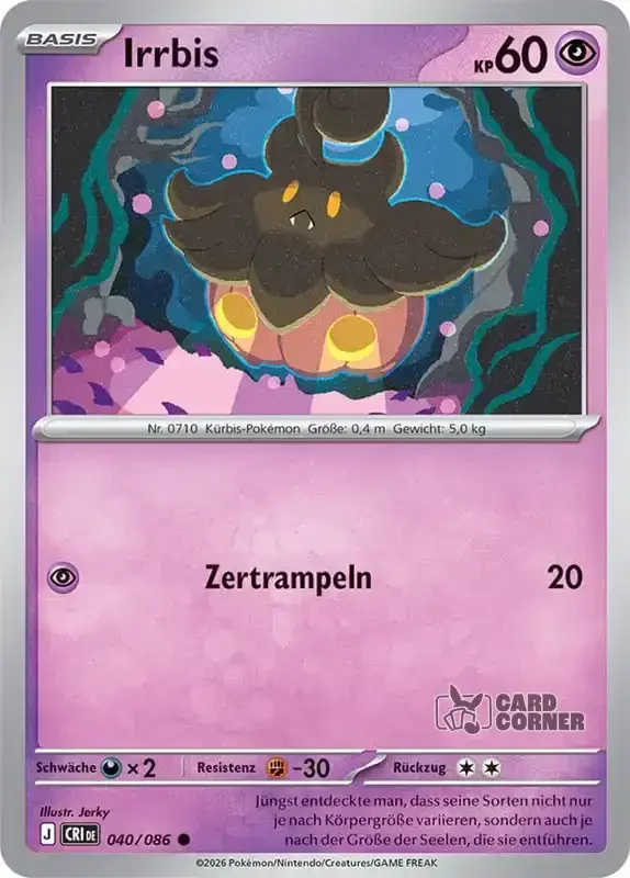 Wachsendes Chaos Kartenliste - Irrbis 040/086