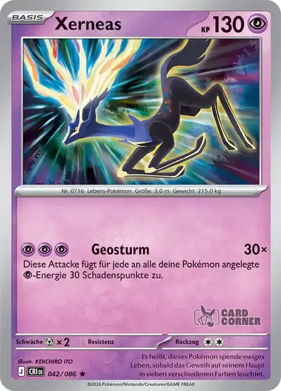 Wachsendes Chaos Kartenliste - Xerneas 042/086