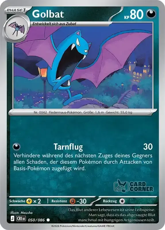Wachsendes Chaos Kartenliste - Golbat 050/086