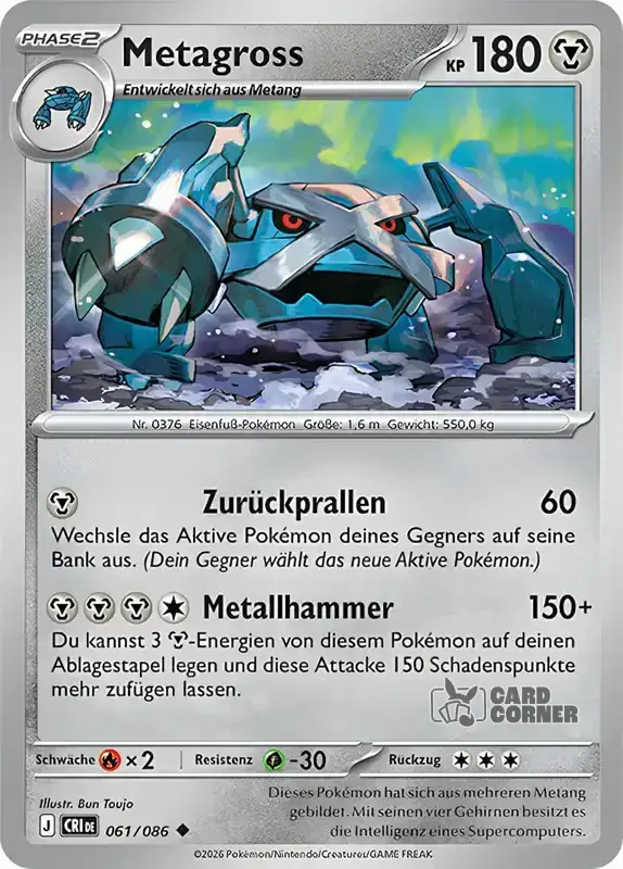 Wachsendes Chaos Kartenliste - Metagross 061/086
