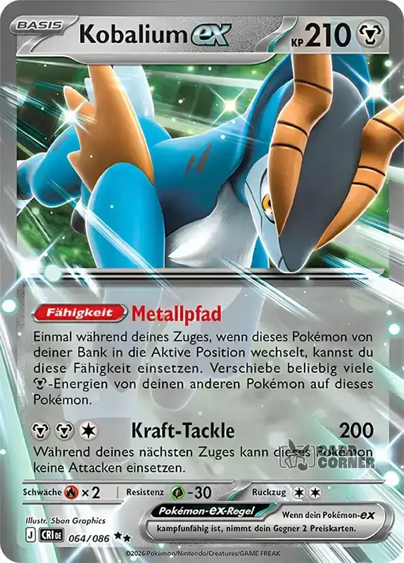 Wachsendes Chaos Kartenliste - Kobalium-ex 064/086