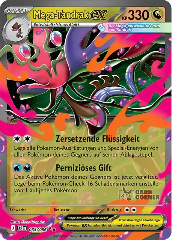 Wachsendes Chaos Kartenliste - Mega-Tandrak-ex 065/086