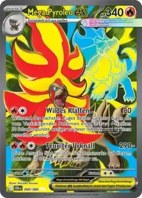 Wachsendes Chaos Kartenliste - Mega-Pyroleo-ex 099/086