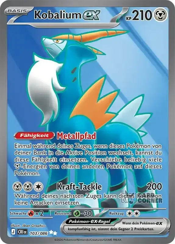 Wachsendes Chaos Kartenliste - Kobalium-ex 103/086
