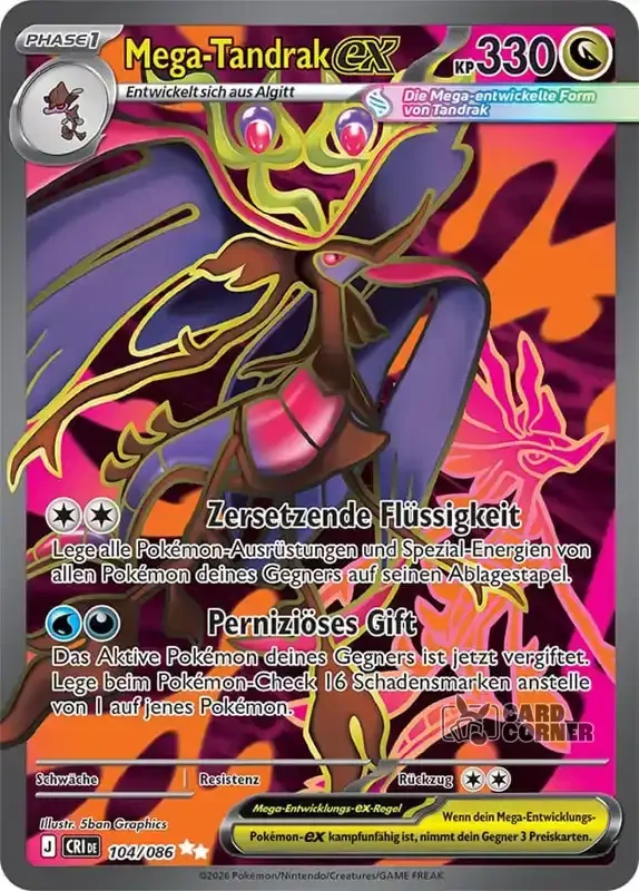 Wachsendes Chaos Kartenliste - Mega-Tandrak-ex 104/086