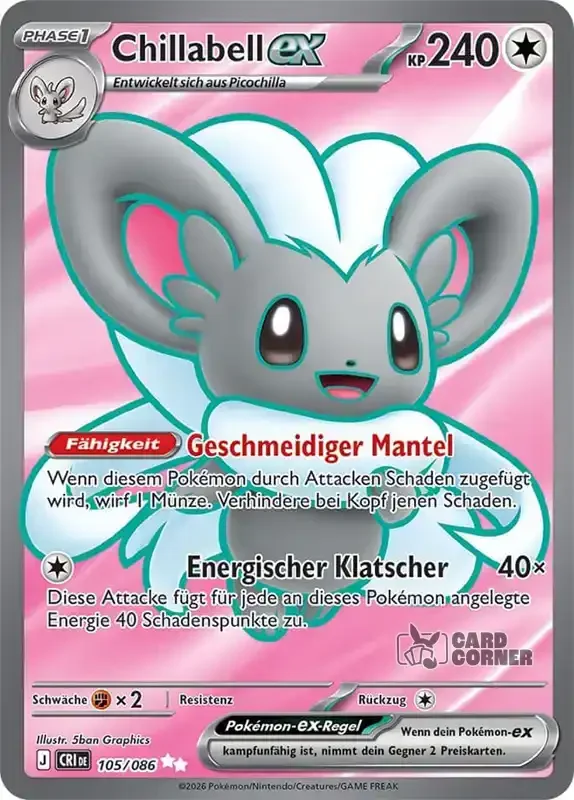 Wachsendes Chaos Kartenliste - Chillabell-ex 105/086