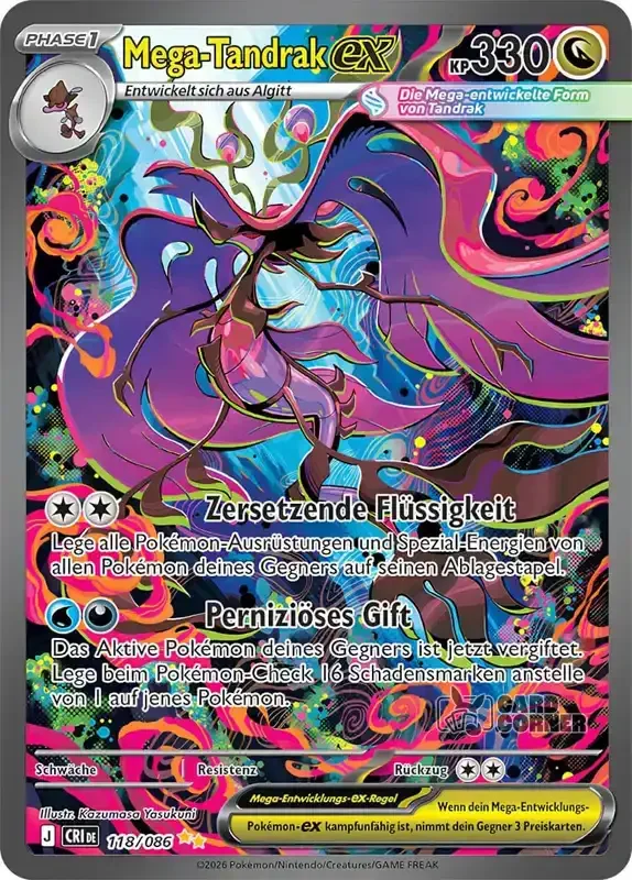 Wachsendes Chaos Kartenliste - Mega-Tandrak-ex 118/086