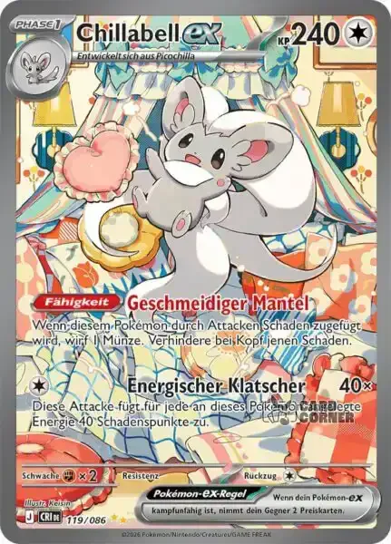 Wachsendes Chaos Kartenliste - Chillabell-ex 119/086