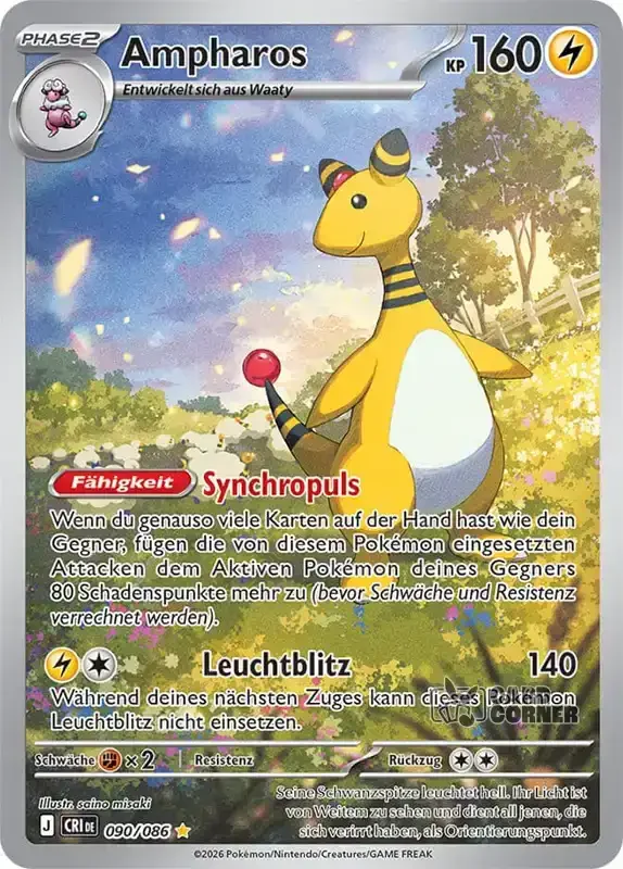 Wachsendes Chaos Kartenliste - Ampharos 090/086