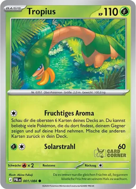Dunkelnacht Kartenliste - Tropius 001/084