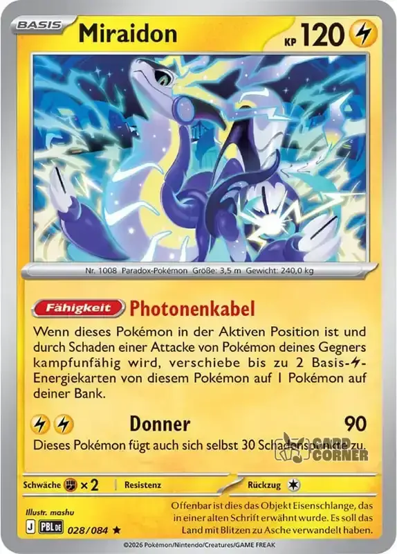 Dunkelnacht Kartenliste - Miraidon 028/084