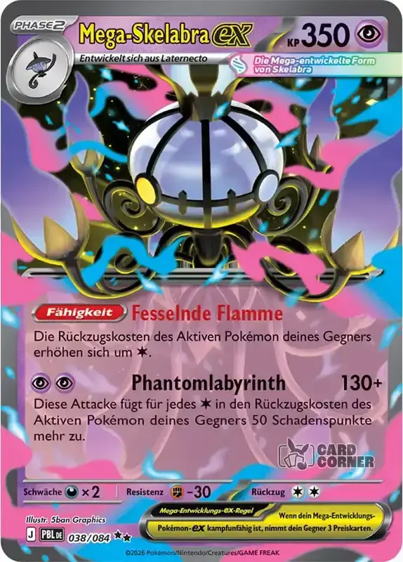 Dunkelnacht Kartenliste - Mega-Skelabra-ex 038/084
