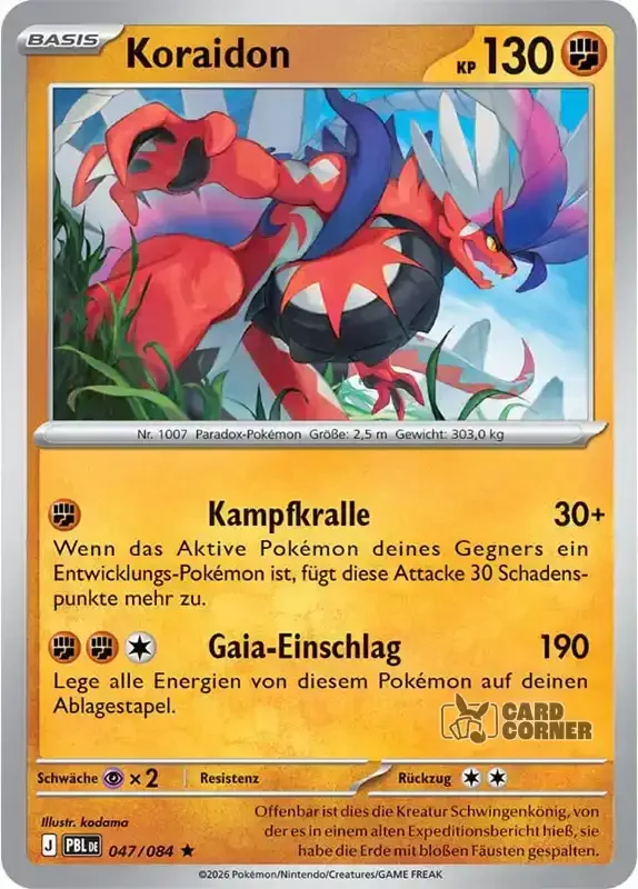 Dunkelnacht Kartenliste - Koraidon 047/084