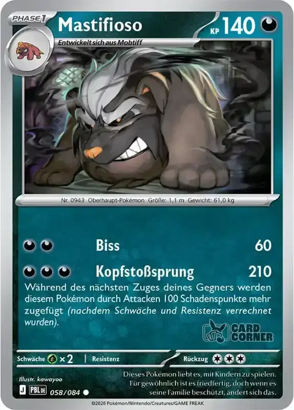 Dunkelnacht Kartenliste - Mastifioso 058/084