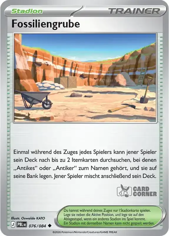 Dunkelnacht Kartenliste - Fossiliengrube 076/084