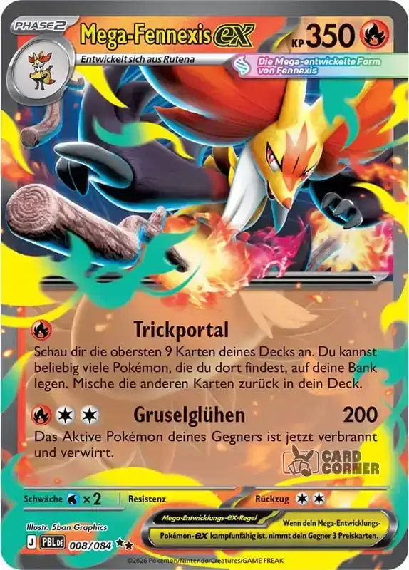 Dunkelnacht Kartenliste - Mega-Fennexis-ex 008/084
