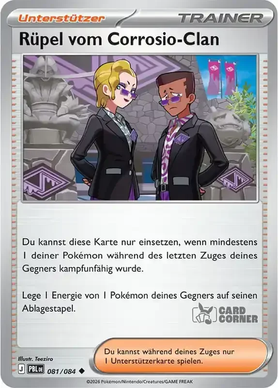 Dunkelnacht Kartenliste - Rüpel vom Corrosio Clan 081/084